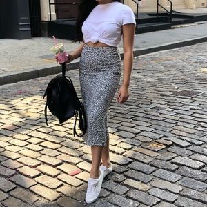 Leopard Skirt Brandy Melville Phoebe